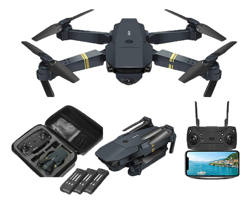 Drone E58 Pro Doble Cámara 4k Original Con Estuche 3 Batería