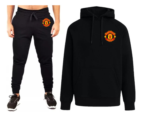 Conjunto Buzo+jogging-futbol-manchester United Escudo Chico 