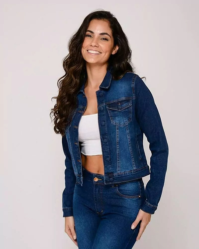 Jaquetá Jeans Feminina Curta Regular El - 38279
