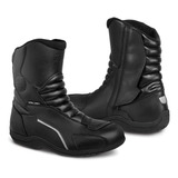 80006 Botas De Motocicleta Para Hombre, Botas De Cuero Con P