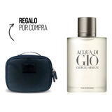 Kit Perfume Hombre Armani Acqua Di Gio Men Edt 100 Ml + Pouc