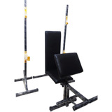 Silla Banco + Predicador 4 Angulos + Rack 180cm Sentadillas