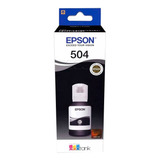 Botella De Tinta Original Epson 504 T504 Negro L4150 L4160