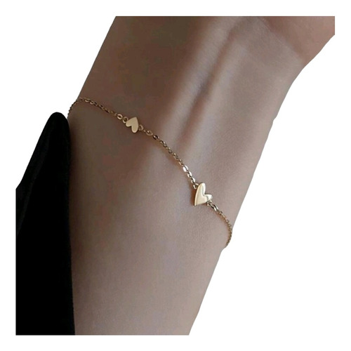 Pulsera De Cadena Mujer Elegante Aesthetic Moda Baño Oro 18k