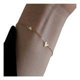 Pulsera De Cadena Mujer Elegante Aesthetic Moda Baño Oro 18k