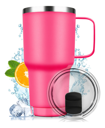  Termo Con Asa De Acero Inoxidable 30oz Varios Colores