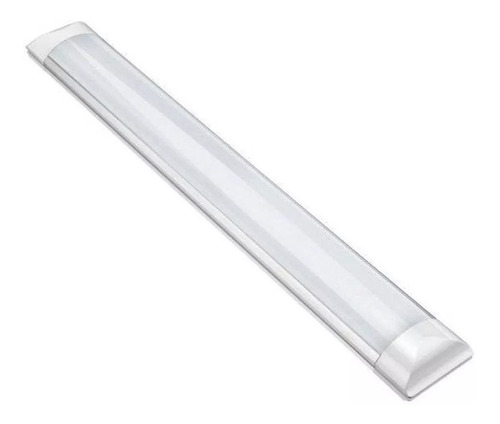 1 Luminária Tubular Sobrepor Led Slim 80w Branco Frio 120cm