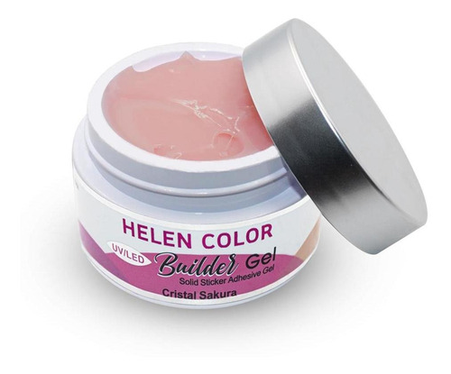 Gel Sólido Led Uv Unha Helen Color Builder, Nude Canela 15g