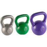 Kit Combo 3 Pesas Rusas Kettlebell 5, 8 Y 10 Kg Fitness 