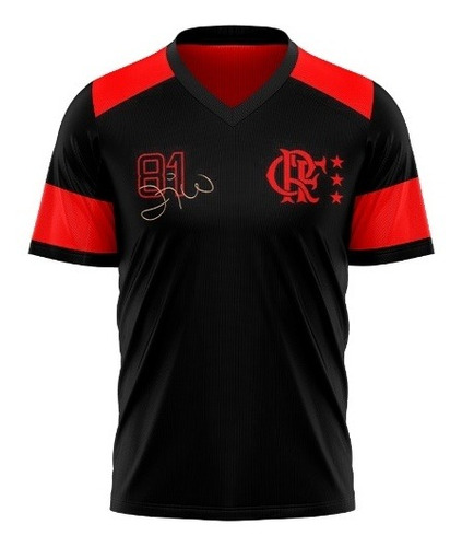 Camiseta Flamengo Nova Zico Retro Adulto Braziline