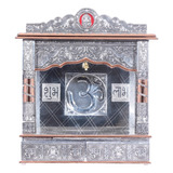 Pooja Bazar Mandir Plateado Para El Hogar, Cobre Oxidado, S.