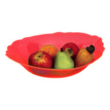 Kit Com 3 Fruteiras De Mesa Oval Acrílica Multicolor