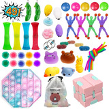 49pc Fidget Toys Pop It, Caixa De Mistério De Brinquedos De