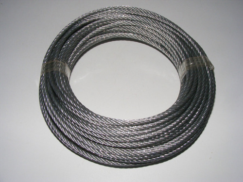 Cable De Acero, 7 X 7 Hilos, Rollo De 27 Mts.de 3/16 
