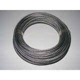 Cable De Acero, 7 X 7 Hilos, Rollo De 27 Mts.de 3/16 