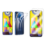 Funda Tpu Blanda + Vidrio  P/ Samsung Galaxy M31