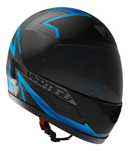 Casco Moto Integral Hk7 Bolt Celeste/negro Vertigo