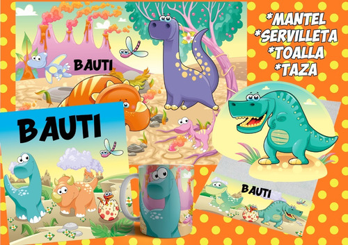 Set De Jardín Bebes Dinosaurios 