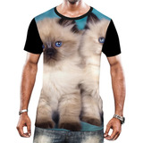 Camisa Camiseta Felinos Gatos Persas Raça Pura Animais Hd 9