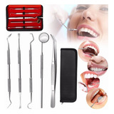 Set De 5 Herramienta De Limpieza Dientes Acero Inoxidable