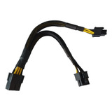 Cable Adaptador Splitter Pcie 8 A 2x 8 (6+2) Mallado Mineria