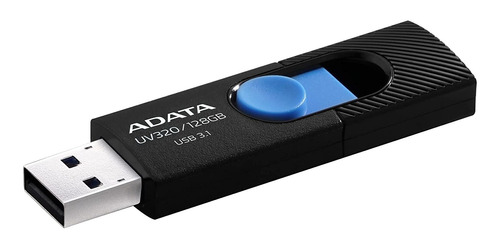 Memoria Flash Adata 128g Usb 3.1 Uv320 Deslizable Black+blue