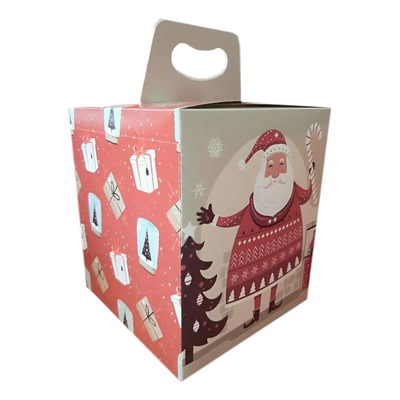 Caja Pan Dulce Medio Kilo (1/2 Kg) - Impresa X 25 U. Color 071 Papa Noel