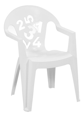 Silla Infantil Apilable De Plastico Numeros