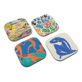 Posavasos De Madera Set 4 Arte Henri Matisse