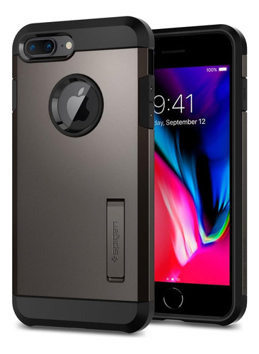 Capa Spigen Tough Ar Para iPhone 8 Plus/7 Plus - Gunmetal