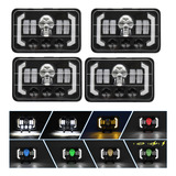 Faros Led Para Coche, 4 Unidades, 4 X 6 Pulgadas, Con Calave