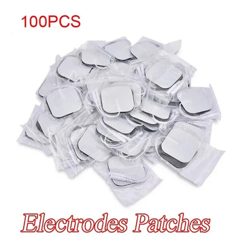 100 Almohadillas De Gel, Parches De Electrodos, 5 X 5 Cm