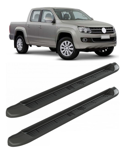 Estribos Bepo Inyectados Plastico Negro Amarok 2010 Al 2024