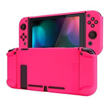 Carcasa Protectora Para Nintendo Switch Rosa Brillante