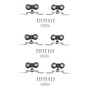 3 Sets De Sistema De Rodamiento Aéreo Sin Freno Dn80sr Veker