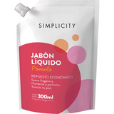 Repuesto De Jabón Líquido Simplicity Pomelo X 300 Ml