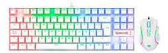 Kit Redragon Teclado Kumara K552w,mouse Griffin M607 Blancos