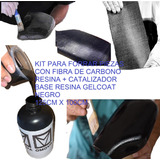 Kit Forrar Fibra D Carbono Real Tela 125x100cm + Kit Resinas