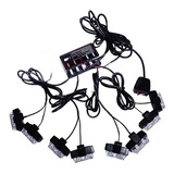 Kit Strobo Led Luz Grade Alerta Pm Guincho Plataforma Moto