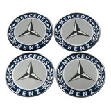 Adesivos Emblema Resinado Roda Mercedes 75mm Cl5 Fk