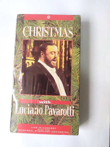 Fita Vhs Christmas With Luciano Pavarotti Lacrado