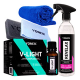 V-light Vitrificador De Faróis 20ml Vonixx + Revelax 500ml