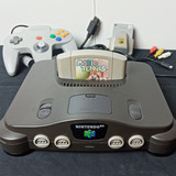 Nintendo 64 Com 2 Controles + Rumble Pak Jogo Mario Tennis Cabo Av