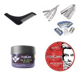 Kit Navaja De Afeitar A Elección Pro + Cera + Peine + Gel 