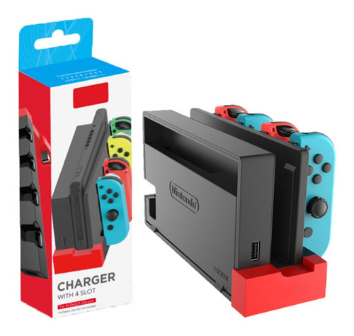 Dock Base Carregador Para Joycon Nintendo Switch Lite Oled