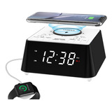 Reloj Despertador Digital Led Con Bocina Bluetooth Y Fm
