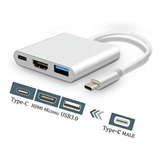 Adaptador Usb C A Hdmi, Usb 3.1tipo-c Convertidor A Hdmi 4k 