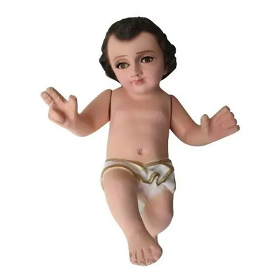 Niño Dios De 15 Cm De Resina Ojos De Cristal Color Carne | Meses sin interés