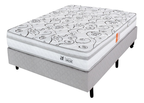 Cama Box Casal Colchão Ortopédico Espuma D28 138x188x56cm