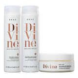 Kit Divine Shampoo + Cond + Máscara Braé  Profissional